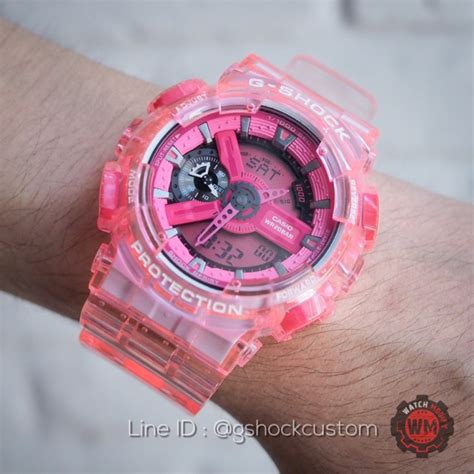 G Shock Ga 110b Limited Hyper Color ชมพูใสกรอบสายเรืองแสง Mheegshock Thaipick