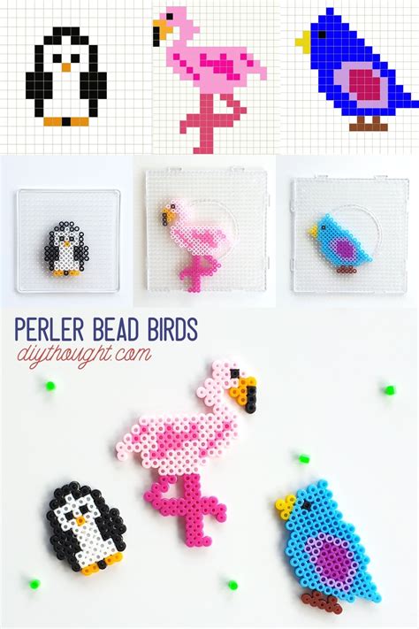 Perler Bead Birds Diy Thought