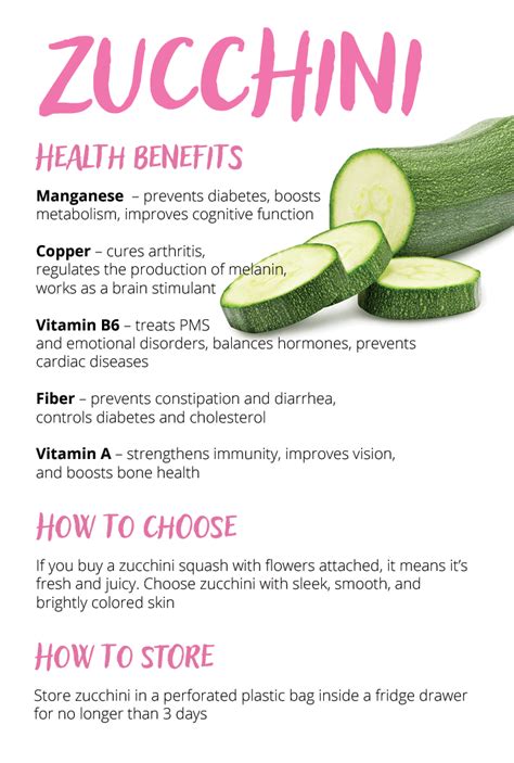 Nutritional Benefits Zucchini Health Benefits