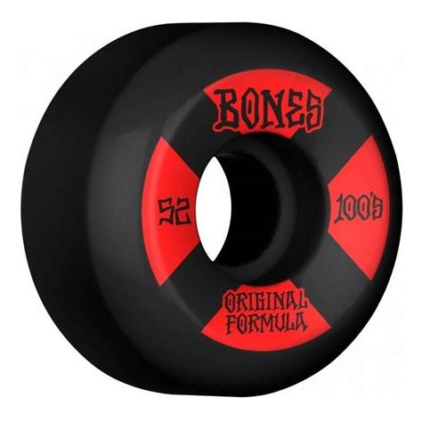 Bones Wheels OG Formula 100 4 V5 Sidecut 100A Black 4szt 52mm