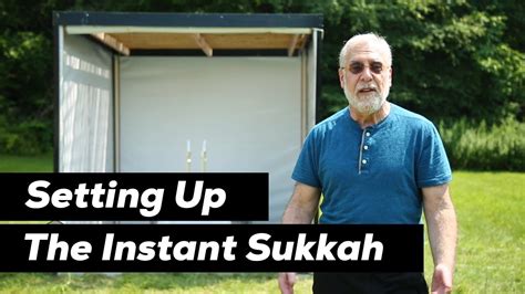 How To Set Up The Instant Sukkah Youtube