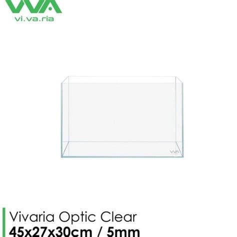 Jual Aquarium Vivaria Kaca Optic Clear Ukuran 45x27x30 Akuarium