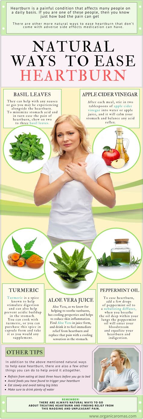Natural Ways to Ease Heartburn - Organic Aromas