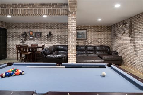 Ironworks Thin Brick Basement Georgia Rustic Basement Other