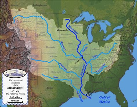 United States Map With Mississippi River - Map Of The Pacific Ocean