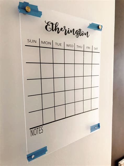 How to Make DIY Acrylic Wall Calendar (And Mistakes to Avoid) – Sozy