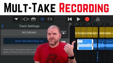 Recording Multiple Takes In Garageband Ios Ipad Iphone Youtube