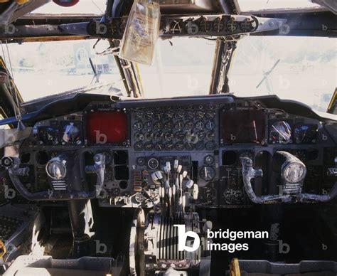 Image of Cockpit interior of a Boeing B-52G Stratofortress (B-52) bomber