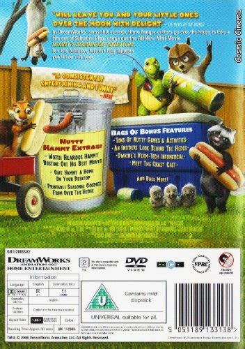 Over The Hedge 2 Disc Special Edition DVD Used 5051189133138