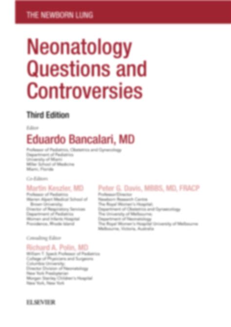 Solution The Newborn Lung Neonatology Questions And Controversies 3rd