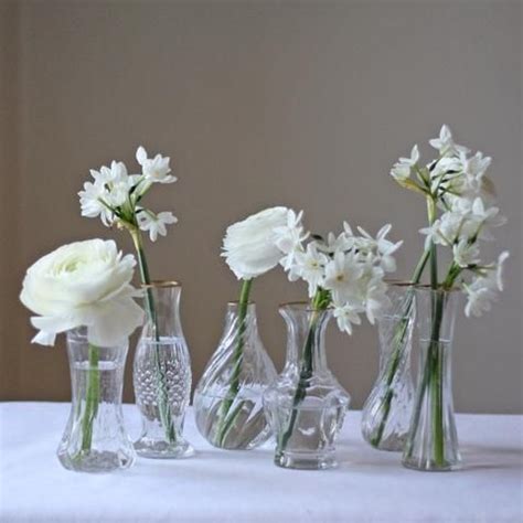 Clear Glass And Gold Wedding Centrepiece Tray With Vases Round Tray