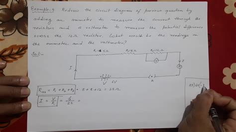 Redraw The Circuit Diagram Of Previous Question Vid By Adding An