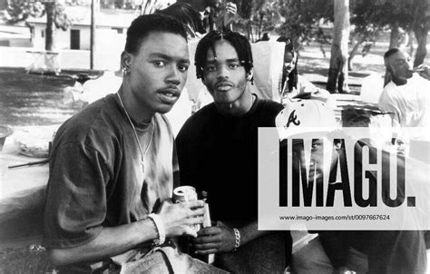 MENACE II SOCIETY From Left Tyrin Turner Larenz Tate MC Eiht 1993