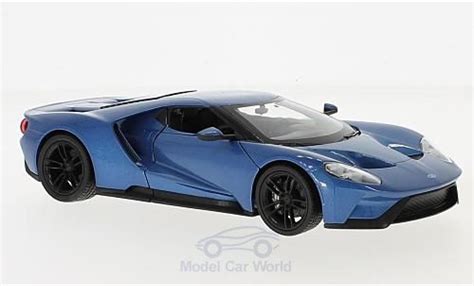 Miniature Ford Gt Welly Metallic Bleue Voiture Miniature