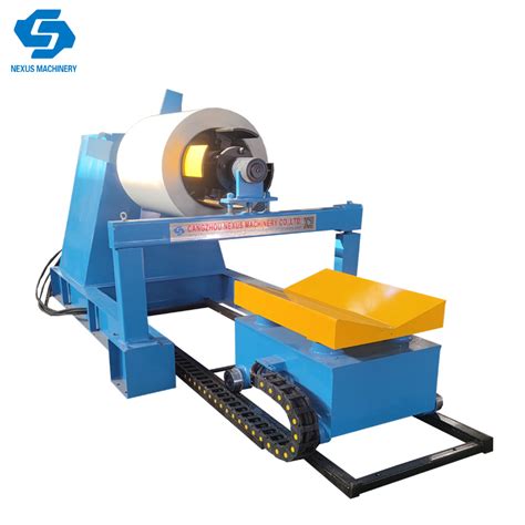 Hydraulic Uncoiler Decoiler With Coil Car For Roll Forming Machine