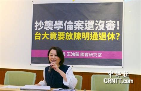 王鸿薇轰台大护陈明通、郑文灿论文审定列密