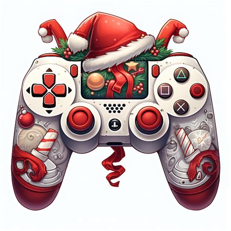 Premium AI Image A Christmas Video Game Controller Christmas Effects