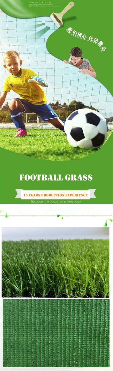 High Density Football Field Artificial Lawn Grass With 30mm Height Football Grass Wholesale