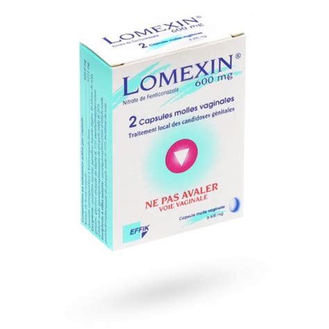 Lomexin 600 Mg 1 Ou 2 Capsules Vaginales Mycoses Vaginales