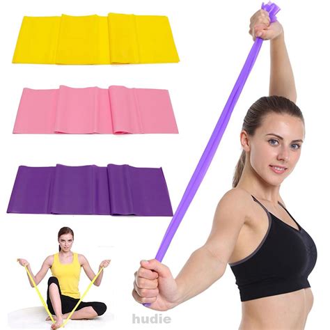 High Elastic Yoga Fitness Resistance Band 8 Loop Training Strap Tension