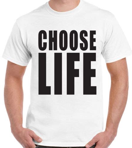 Choose Life T Shirt Mens Funny Wham George Michael Fancy Dress Stag Doo