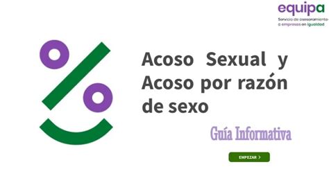 Guía Informativaacoso Sexual Y Por Razón De Sexo