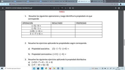 Resuelve Las Siguientes Operaciones Y Luego Identifica La Propiedad A