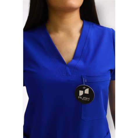 Uniforme De Dama Medico Anti Fluido MOD BAS AZUL REY RUSH