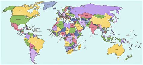 Mapamundi Pol 237 Tico Mapas Para Descargar E Imprimir Im 225 Genes