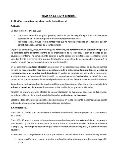 Tema Resumen Del Tema Principios De Derecho Mercantil Tomo