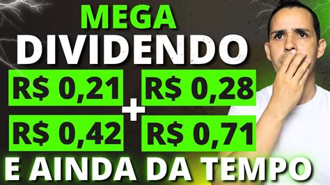 NOVOS DIVIDENDOS DE MAIO MEGA DIVIDENDO 10 AÇÕES PARA RECEBER