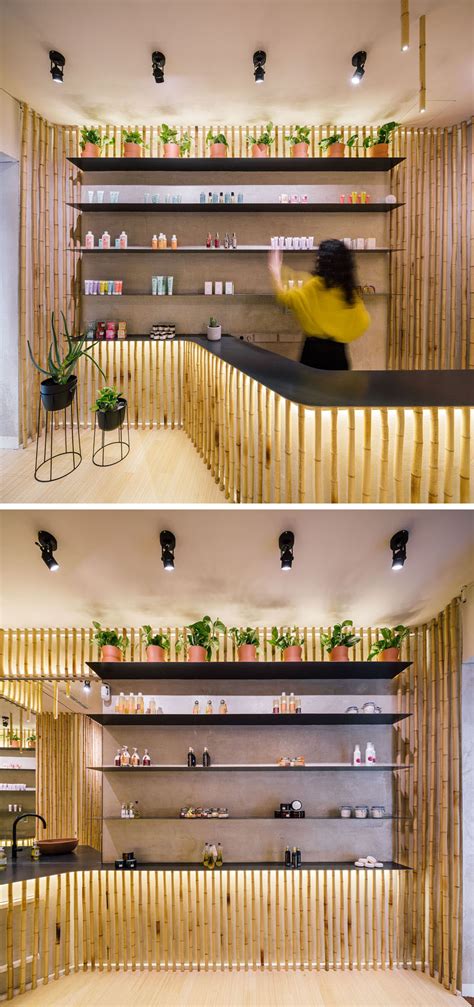 Bamboo Was Used As A Sustainable Decorative Feature At This Spa In Madrid