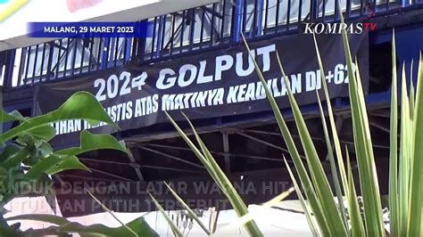 Muncul Spanduk Ajakan Golput Pemilu 2024 Di Malang Video Dailymotion