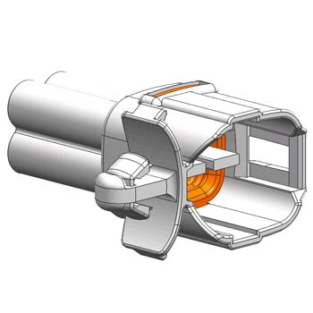 Auto Connector Male Housing 309304001PAW Hu Lane Associate Inc