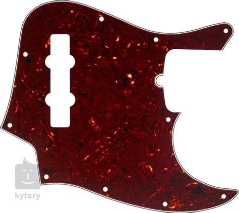 Fender Pickguard Jazz Bass Hole Mount Tortoise Shell Ply Pickguard