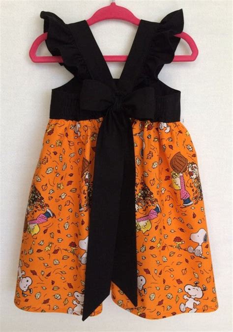 Snoopy Dress Charlie Brown Lucy Peanuts Dress Thanksgiving Etsy