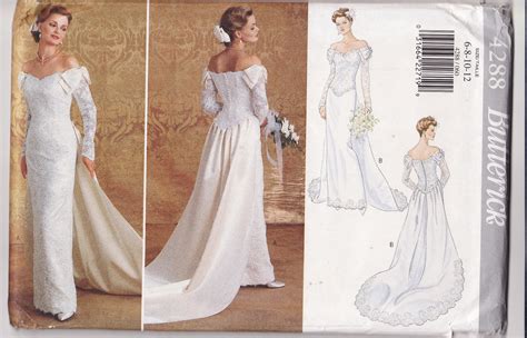 Wedding Dress Pattern Butterick Bridal Gown With