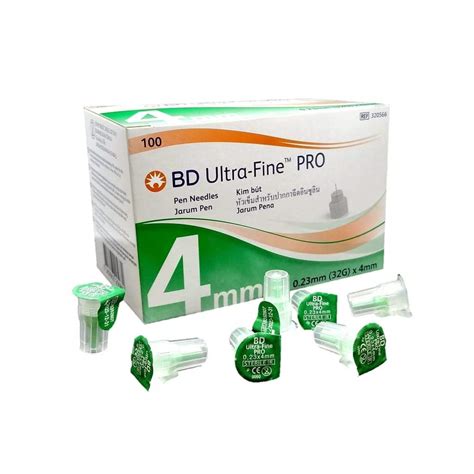 Bd Ultra Fine Pro Pen Needlesjarum Pen Mm G X Mm Pcs Box