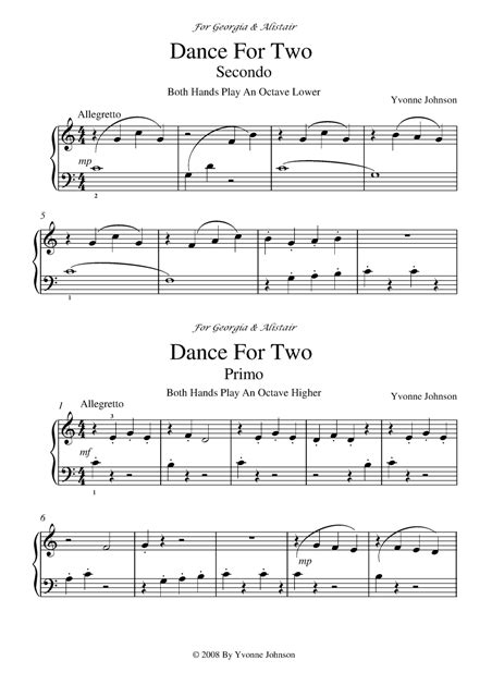 Easy Piano Duets For Beginners