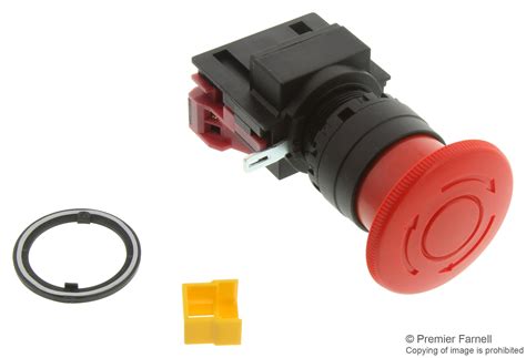 Hw1b V4f01 R Idec Emergency Stop Switch Spst Nc Pushlock Turn Reset