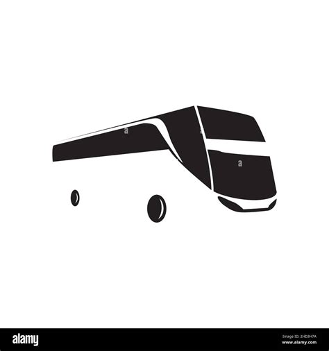 isolated side view big bus logo design vector graphic symbol icon sign ...