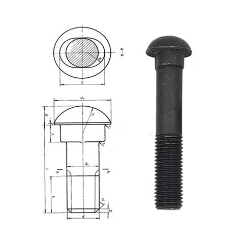 Rail Fish Bolt Fish Anchor Fishtail Fishplate Oval Neck Track Grade