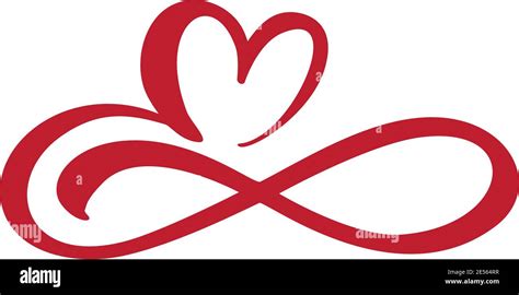 Signo de amor del corazón para siempre Infinito símbolo romántico