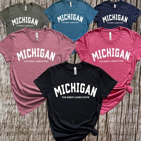 Michigan T Shirt Etsy