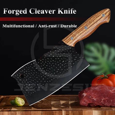 Jenzesir Forged Chef Knife Sharp Blade Professional Slicing Knife Meat