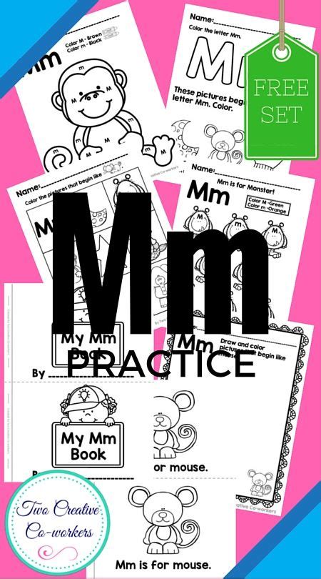 Alphabet practice packet for the letter Mm! This FREE packet includes 15 pages of printable ...