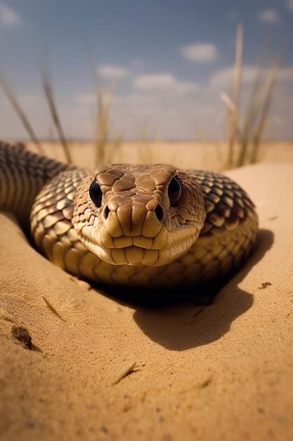 Gros Plan Sur Un Serpent Dans Son Habitat Naturel Photo Gratuite