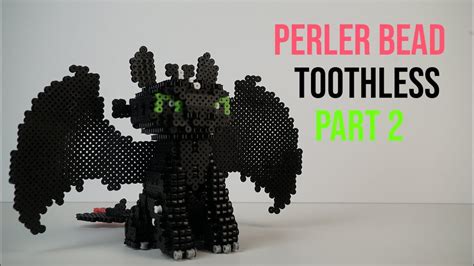 How To Make A Perler Bead Toothless The Dragon Part 2 Youtube