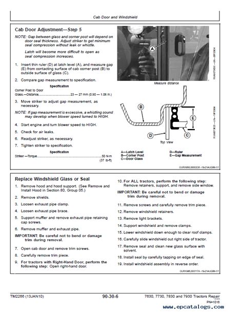 John Deere Tractor 7630 7730 7830 7930 Repair TM2266 PDF