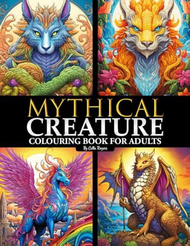 Mythical Creatures: A Fantasy Creatures Colouring Book for Adults with ...